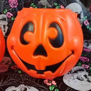 VINTAGE BLOW MOLD HALLOWEEN CANDY PAIL